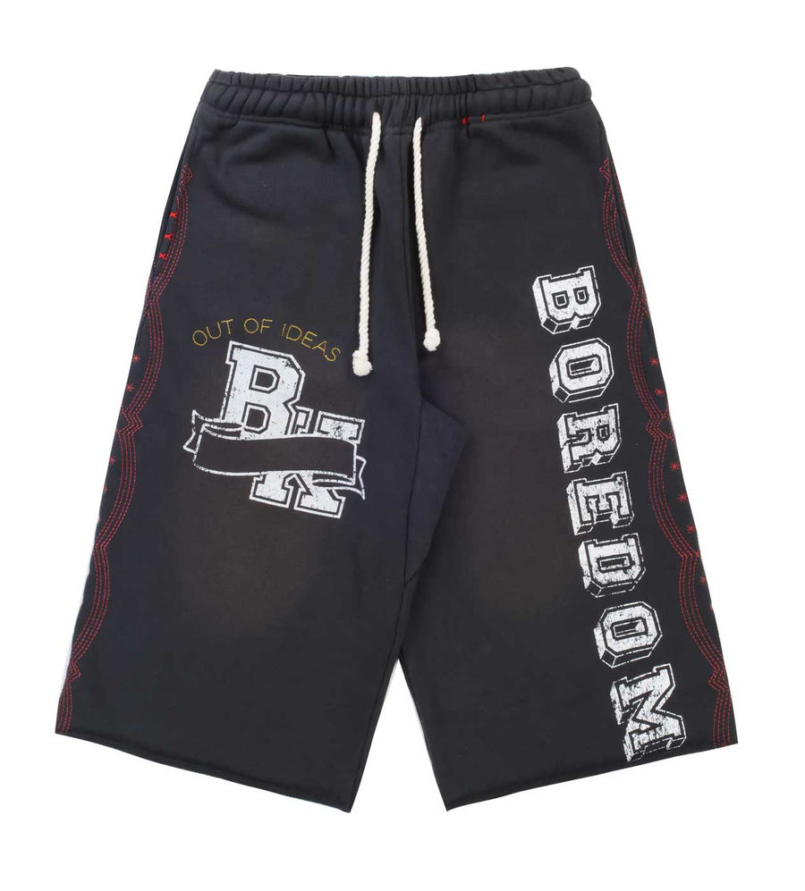 Boredom Kills - Collegiate Sweatshorts - Vintage Black