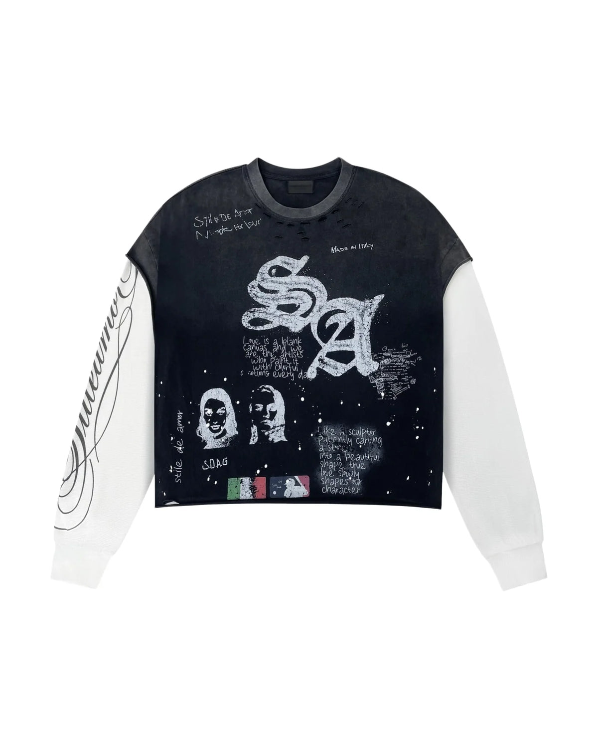 Stile De Amor - Squadra L/S Tee - Black