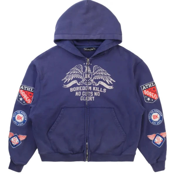 Boredom Kills - Boy Scout Zip-Up - Navy
