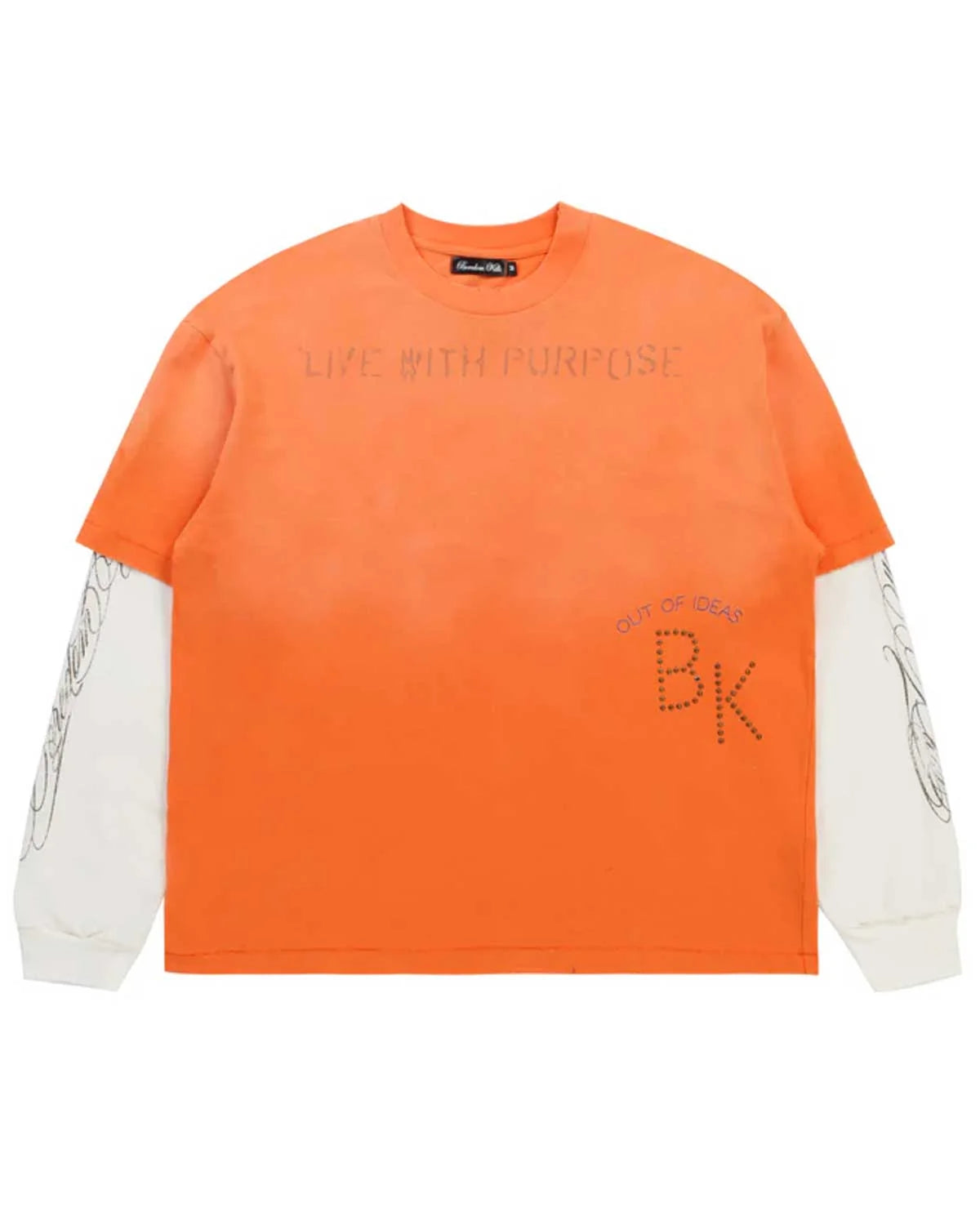 Boredom Kills - Purpose Double L/S Tee - Orange
