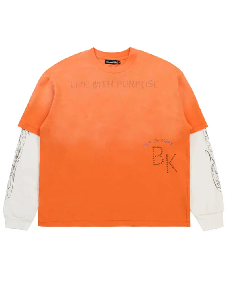 Boredom Kills - Purpose Double L/S Tee - Orange