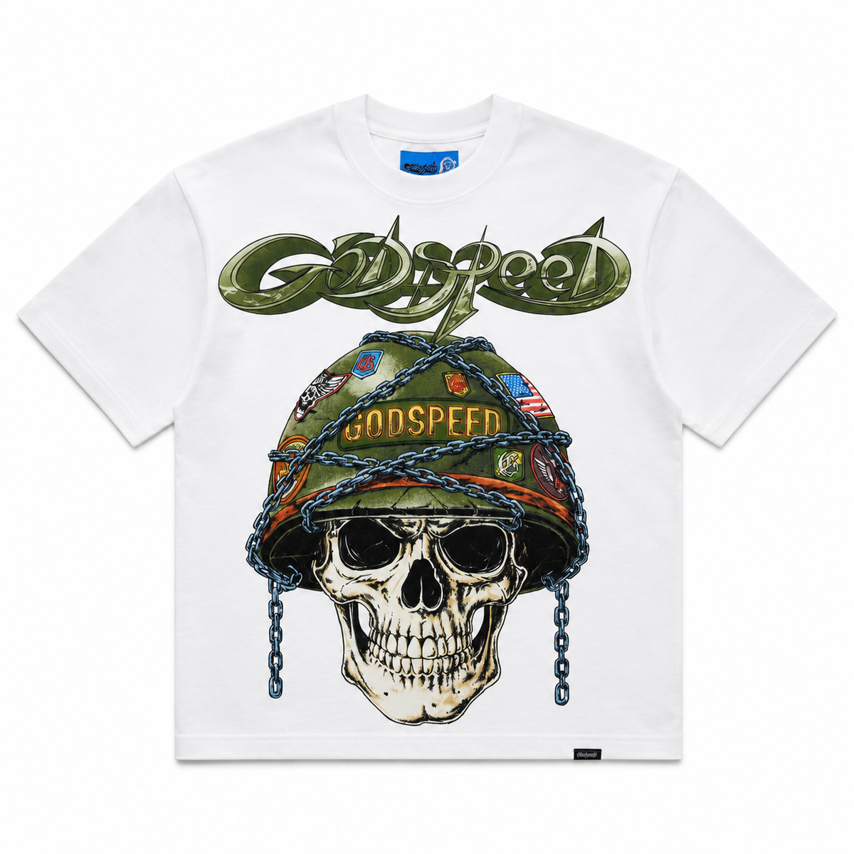 GODSPEED - Badges of Honor II Tee - White