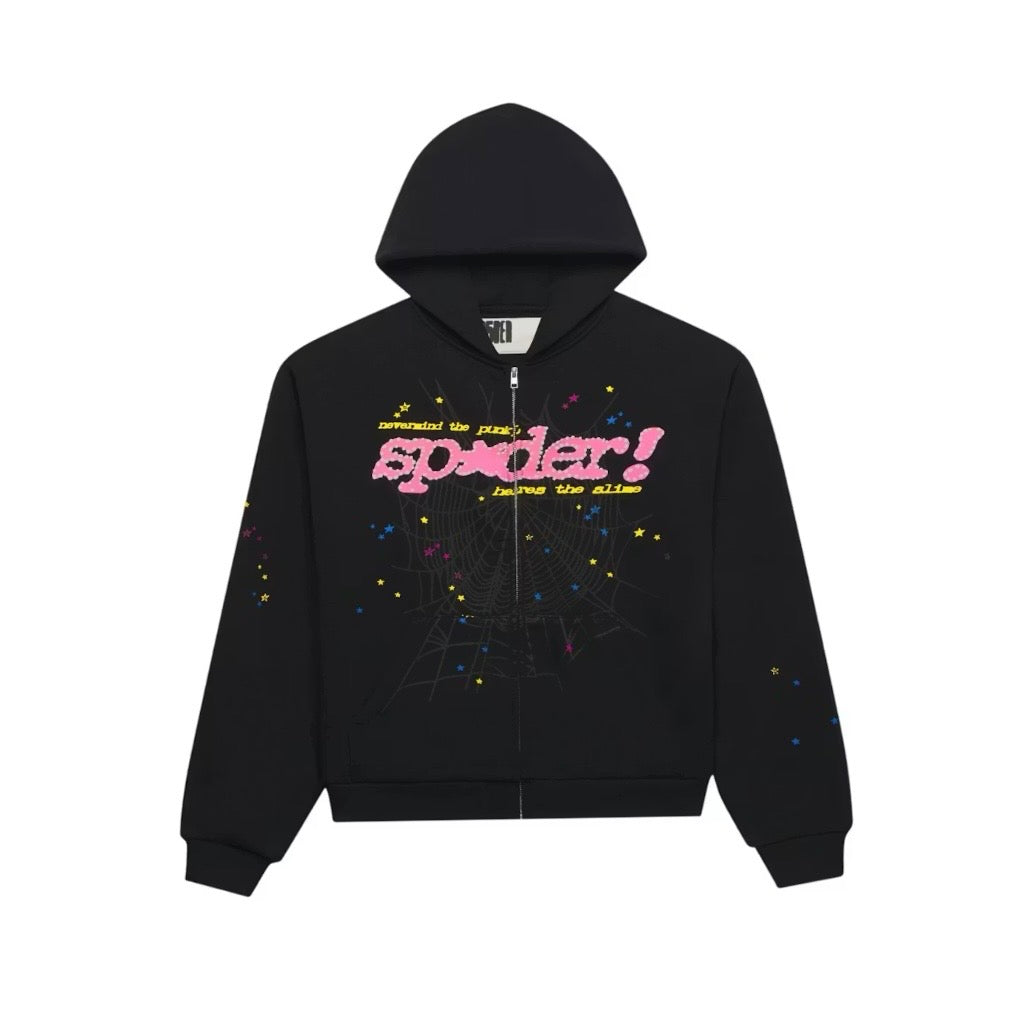 SP5DER - Punk V2 Zip-Up - Black
