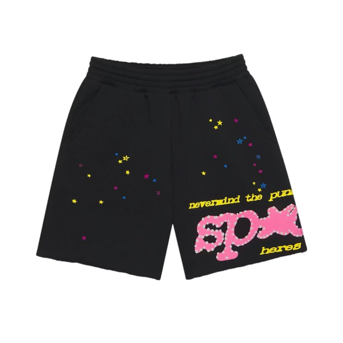 SP5DER - Punk V2 Sweatshort - Black