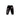 Black sweatpants with pink "SAINT" vertically on the left leg and a pink griffin with "VANITY" on the right hip.