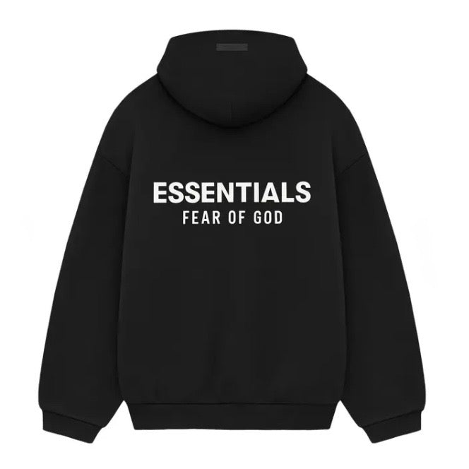ESSENTIALS - Fleece Hoodie - Black