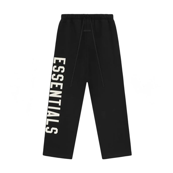 ESSENTIALS - Fleece Relaxed Sweatpants - Black