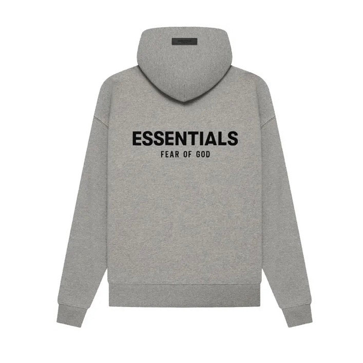 ESSENTIALS - Fleece Hoodie - Dark Oatmeal