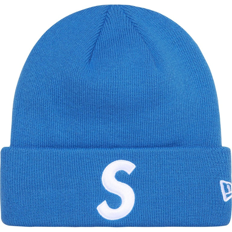 Supreme New Era Box Logo Beanie (SS24) - Blue