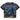 Distressed black t-shirt with "VALE DREAMS" text, lightning, and a blue dog tag half-buried in sand with dark beads.