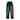 Dark green VERTABRAE sweatpants with a red pixelated "VERTABRAE" logo running down the right leg. Elastic waist and cuffs.