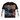 Godspeed - F1 Dreams black layered tee; short-sleeve over white long-sleeve, skull and F1 car graphic, tribal sleeves.