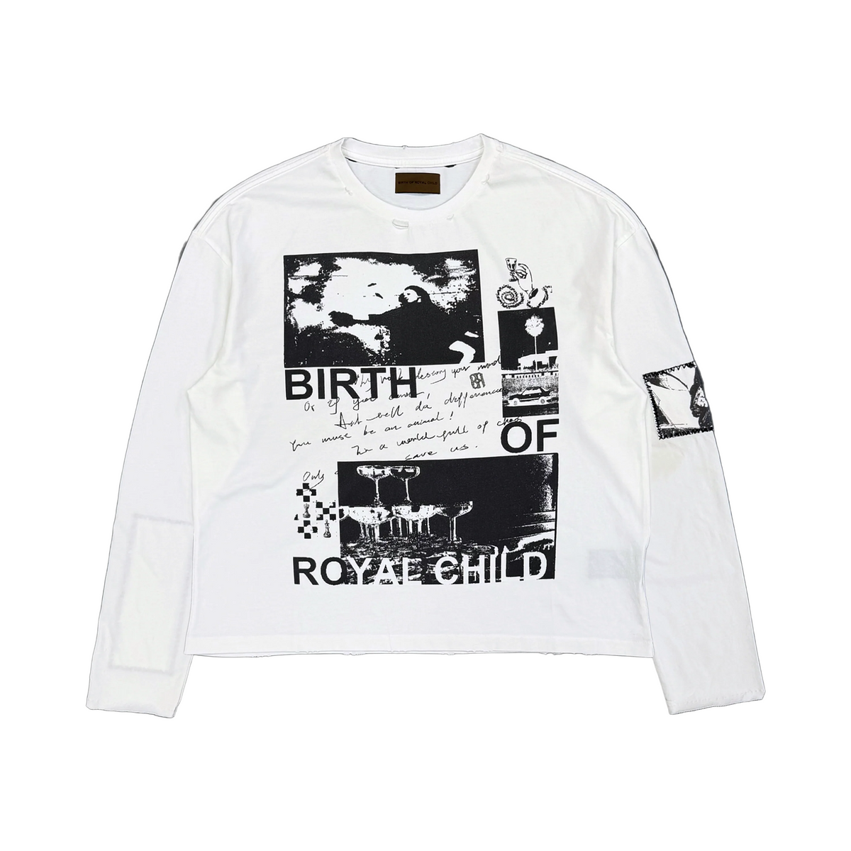Birth Of Royal Child - Resonance Poster Patch L/S - White