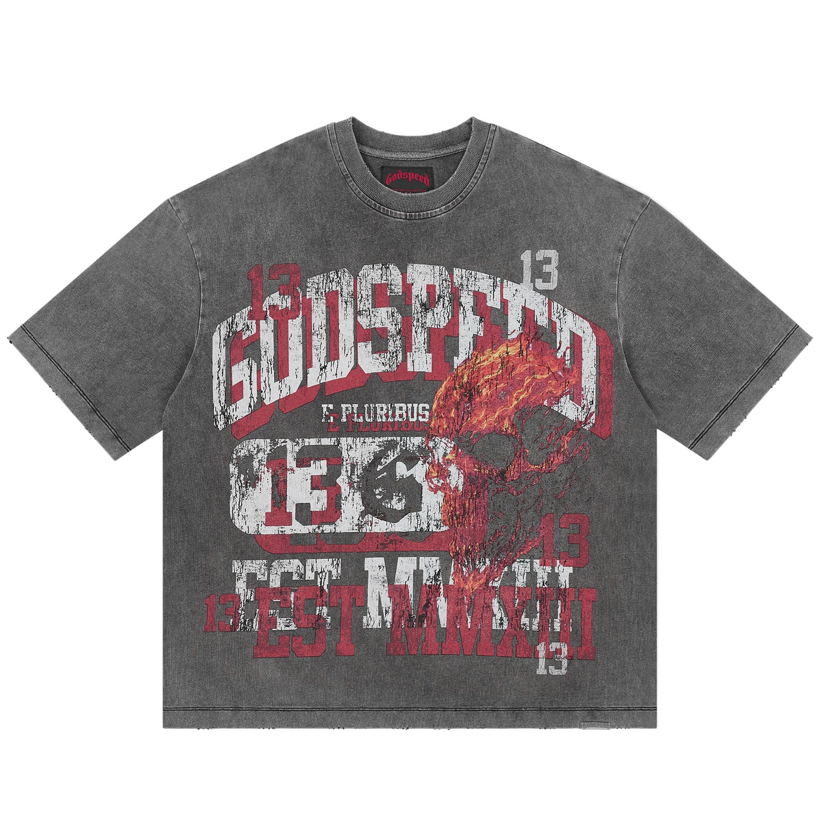 GODSPEED - Seeing Double Tee - Grey Wash