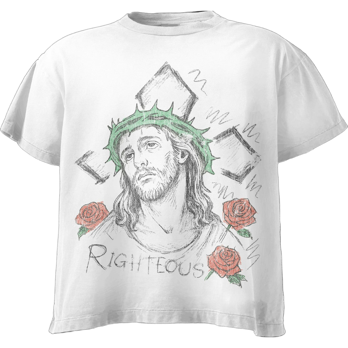We Are Righteous - Drawn Tee - Cream