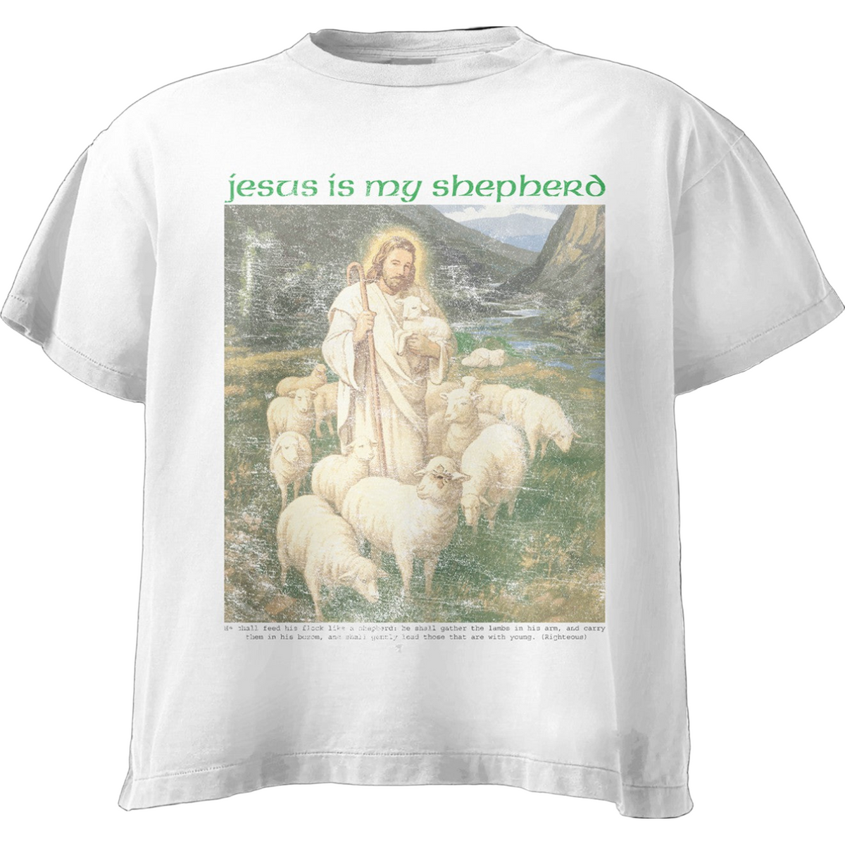 We Are Righteous - Jesus Is My Shepherd Tee - Cream