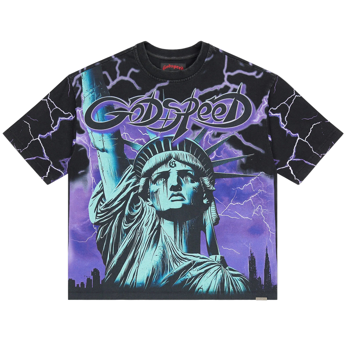 GODSPEED - Voltage Tee - Black/Purple