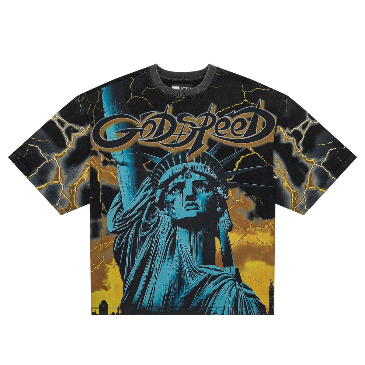 GODSPEED - Voltage Tee - Black/Yellow