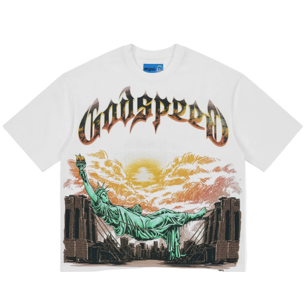 GODSPEED - Burnt Bridges Tee - White