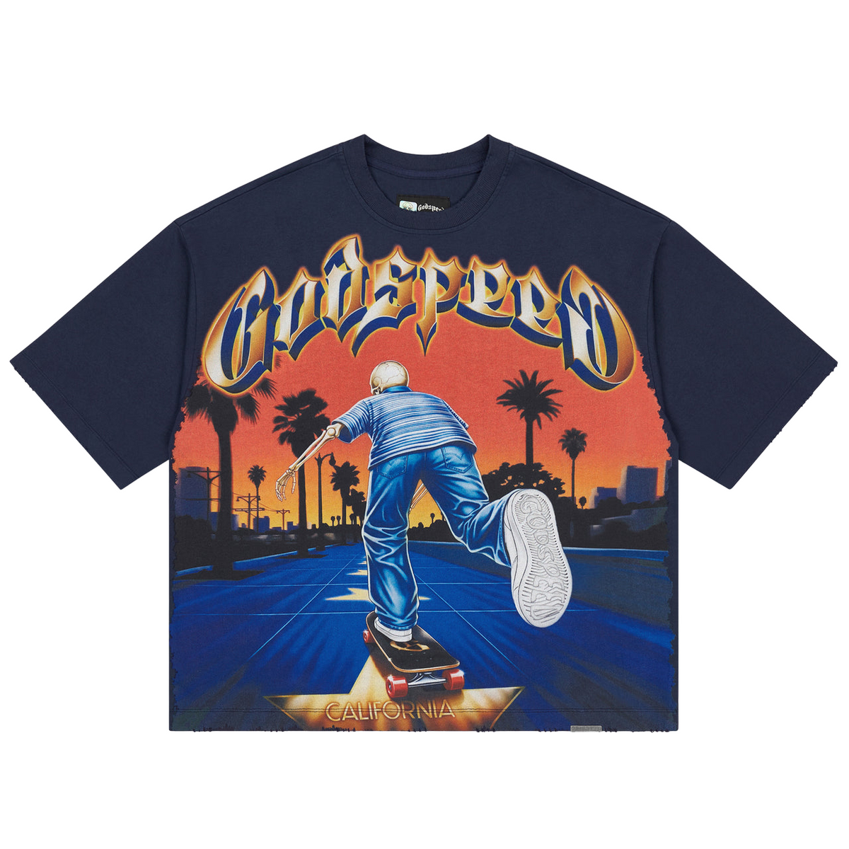 GODSPEED - Kick Push Tee - Navy
