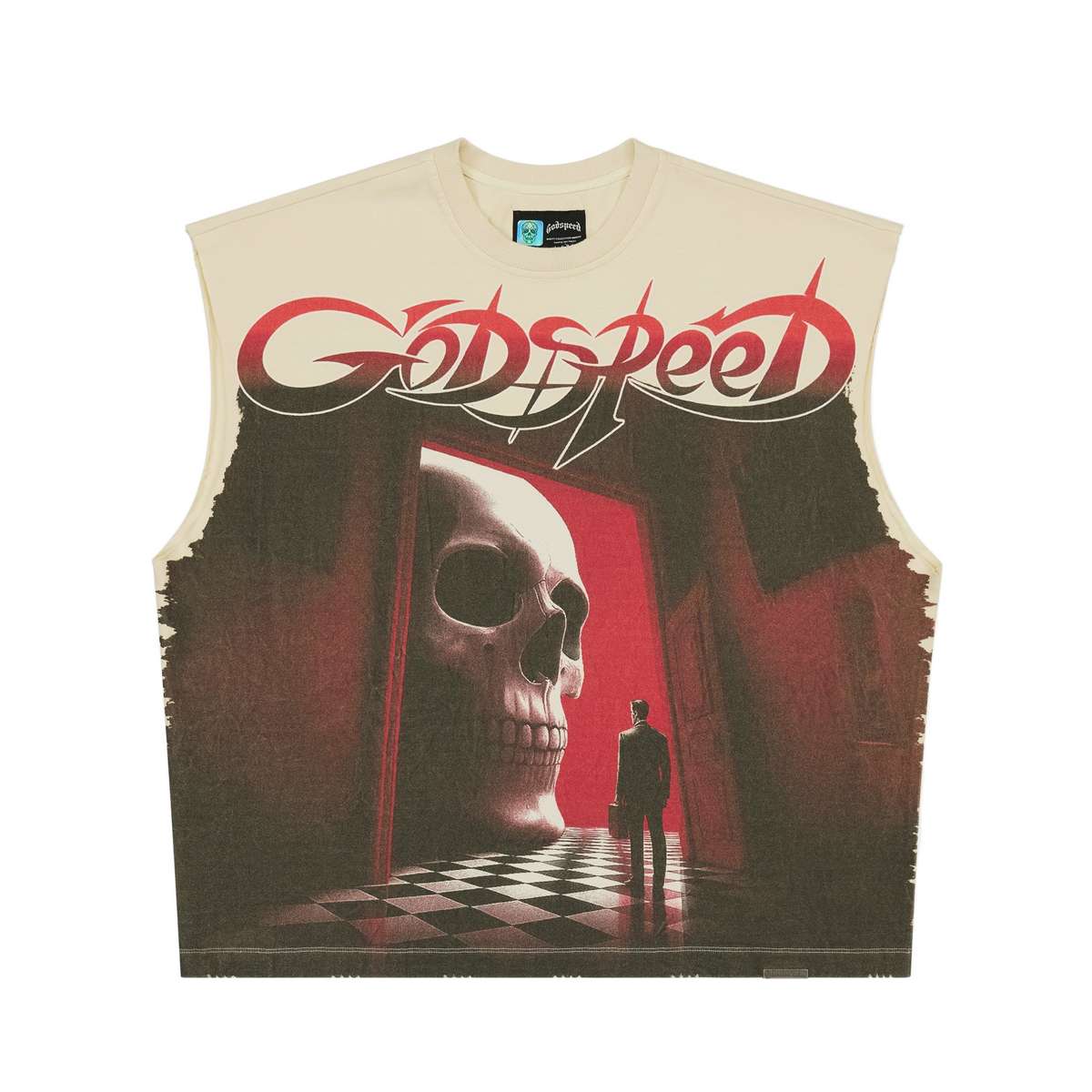 GODSPEED - Fate’s Doorstep Sleeveless Tee - Bone