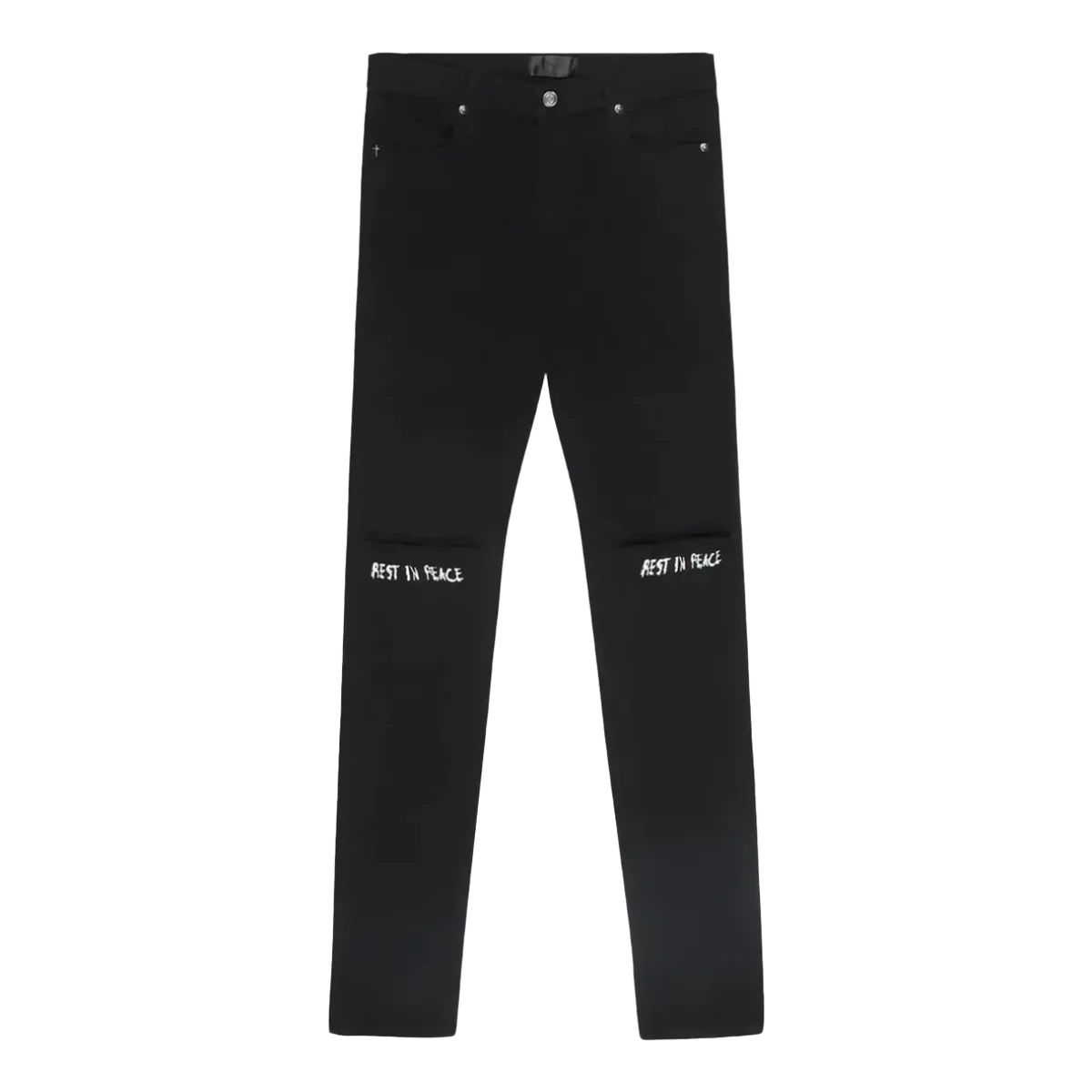 RTA - Bryant Skinny Rest In Peace Jean - Black
