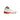 Air Jordan 5 Retro: White leather high-top with black heel/collar, vibrant orange midsole, & jagged silver speckled detail.