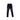 AMIRI Ultrasuede MX 1 Jean, Midnight Indigo. Dark blue slim jeans with ripped knees and red patches.