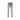AMIRI MX1 distressed antique indigo skinny jeans with red pleated patches under rips on thighs & knees, stacked ankles.