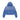 Blue faded, cropped Vale Forever Carver zip-up hoodie with ornate cross embroidery on chest & sleeves, front pockets.