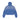 Vale Forever Carver washed blue cropped zip-up hoodie, back view, with large embossed cross & ornate sleeve designs.