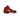 Air Jordan 5 Retro "Raging Bull Red" sneaker. Red suede upper, mesh panel, "23" on heel, black midsole with white shark teeth, icy sole.