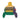 Vale Forever Collage Zip-Up, distressed patchwork. Yellow hood, black stripes, green left sleeve w/ US flag, purple right sleeve w/ red "US".