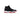 Air Jordan 11 Retro 'Bred' (2019) sneaker. Black mesh upper, glossy patent leather mudguard, red Jumpman logo, white midsole, and red translucent outsole.