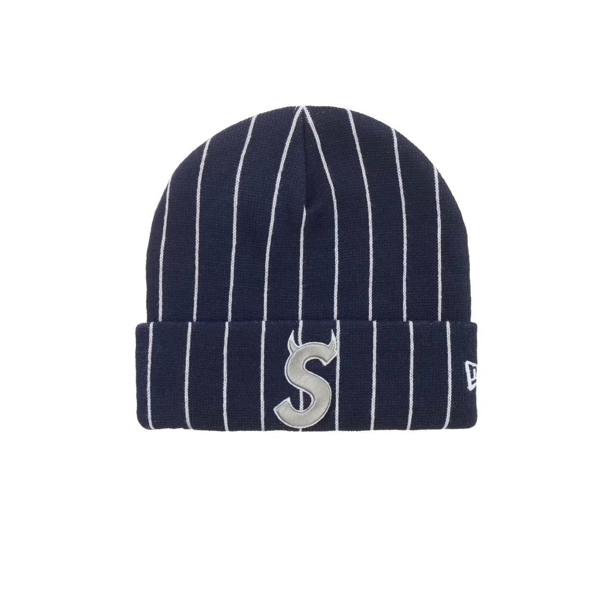 Supreme New Era Devil S Logo Beanie (SS26) - Stripe