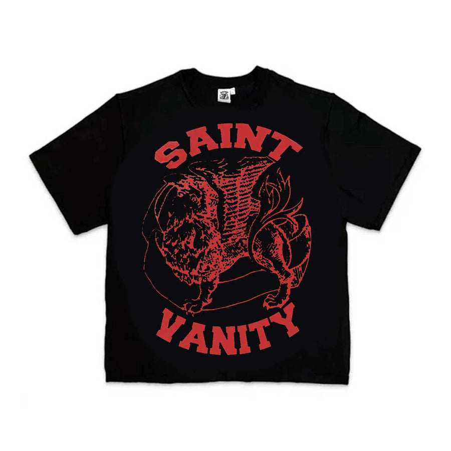 Saint Vanity - Griffin Tee - Black/Red