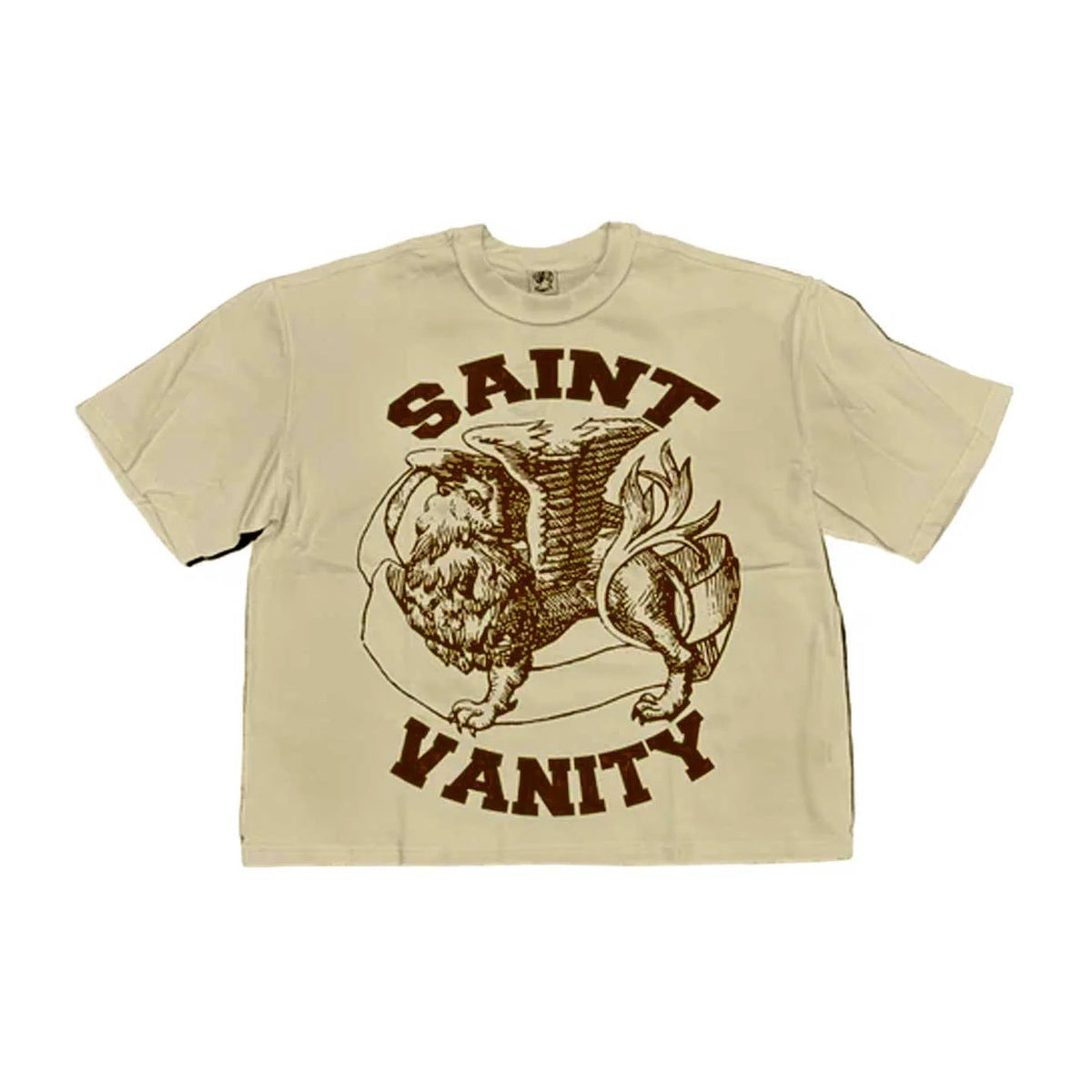 Saint Vanity - Griffin Tee - Cream/Brown