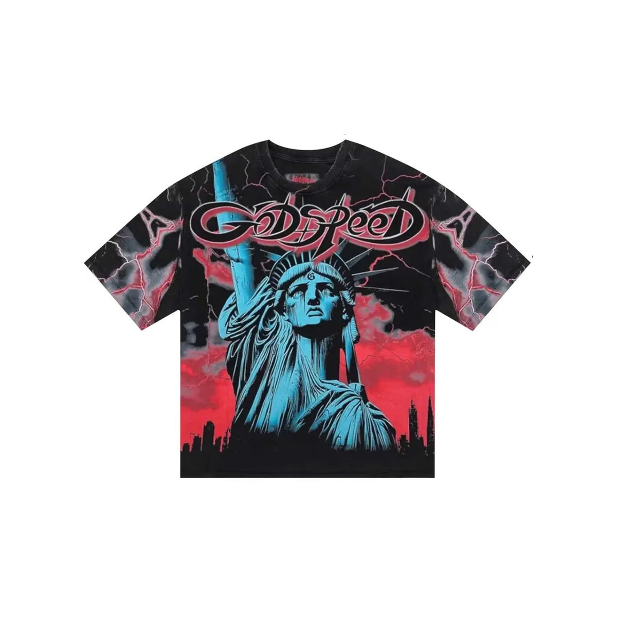 GODSPEED - Voltage Tee - Black/Red