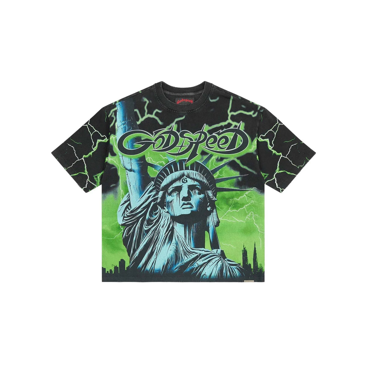 GODSPEED - Voltage Tee - Black/Green