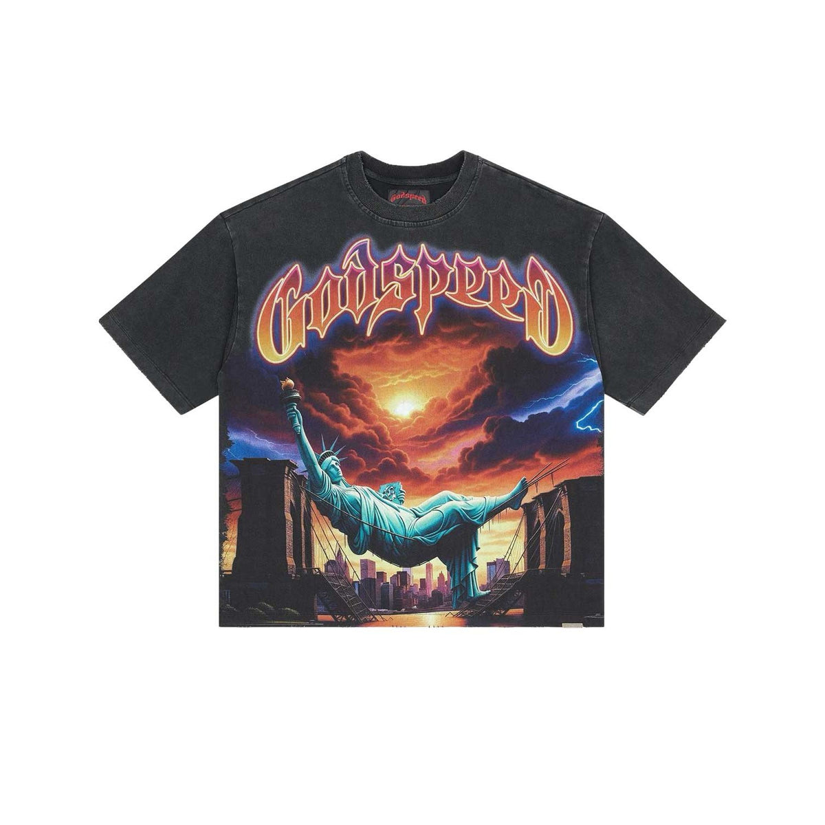 GODSPEED - Burnt Bridge Tee - Black