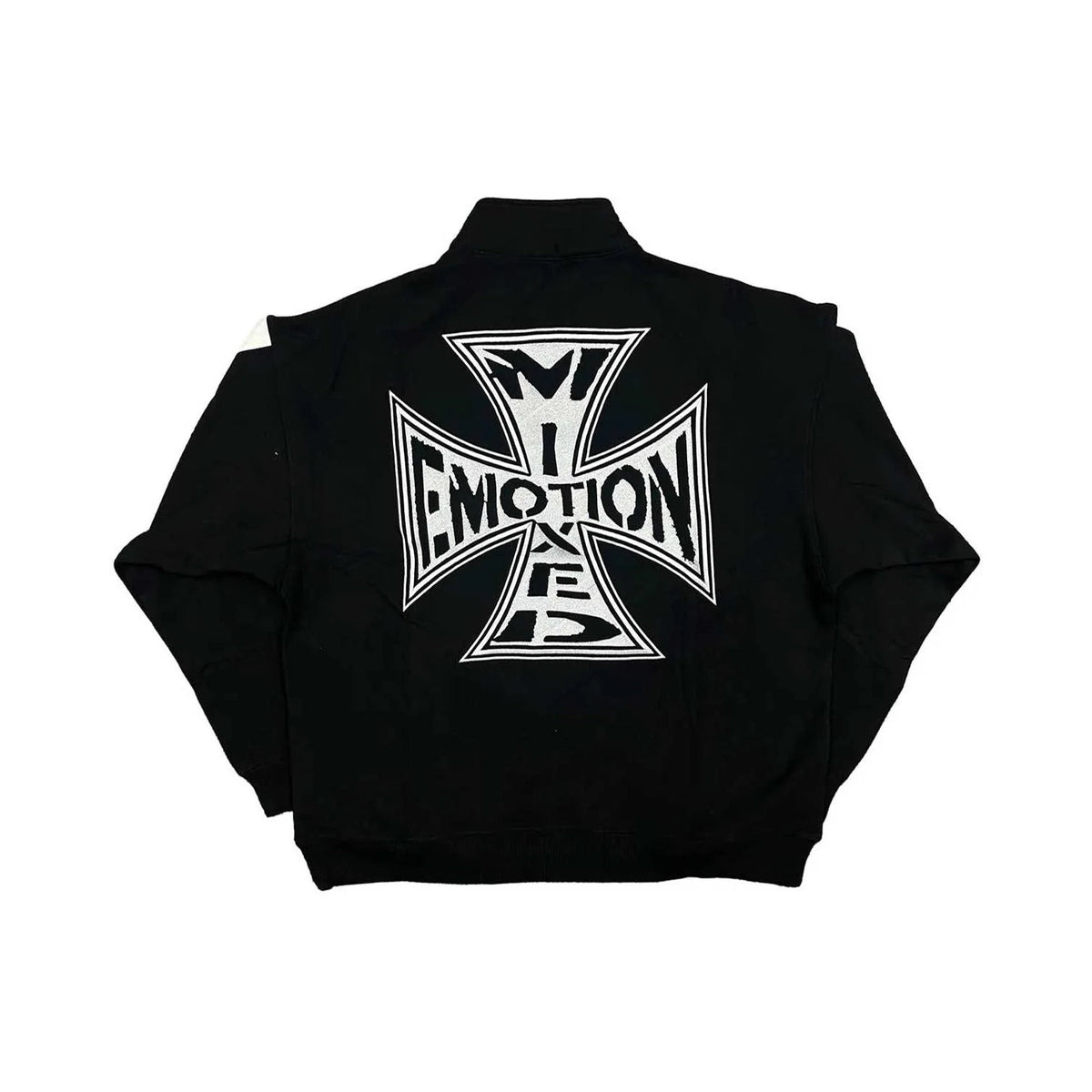 MIXED EMOTION - Quarter Zip-Up - Black