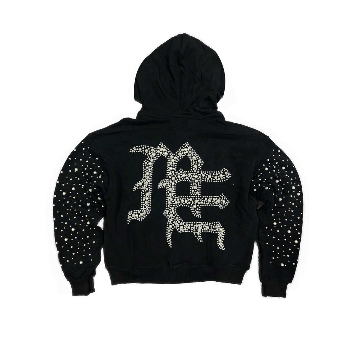 MIXED EMOTION - Pearl Zip-Up - Black