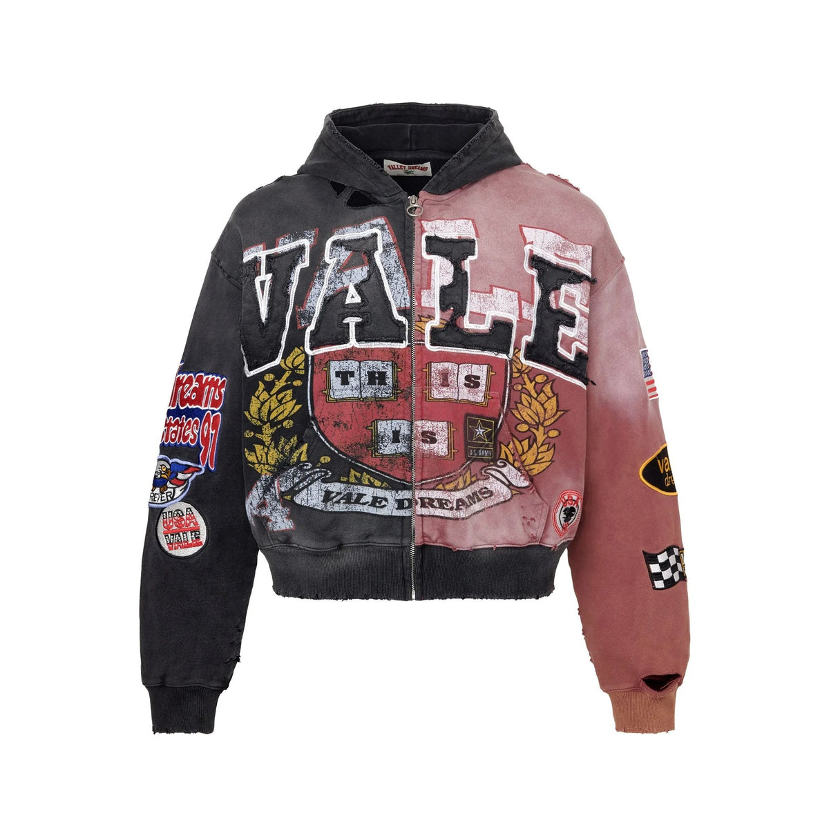 Vale Forever - Two Face Zip-Up - Red/Black