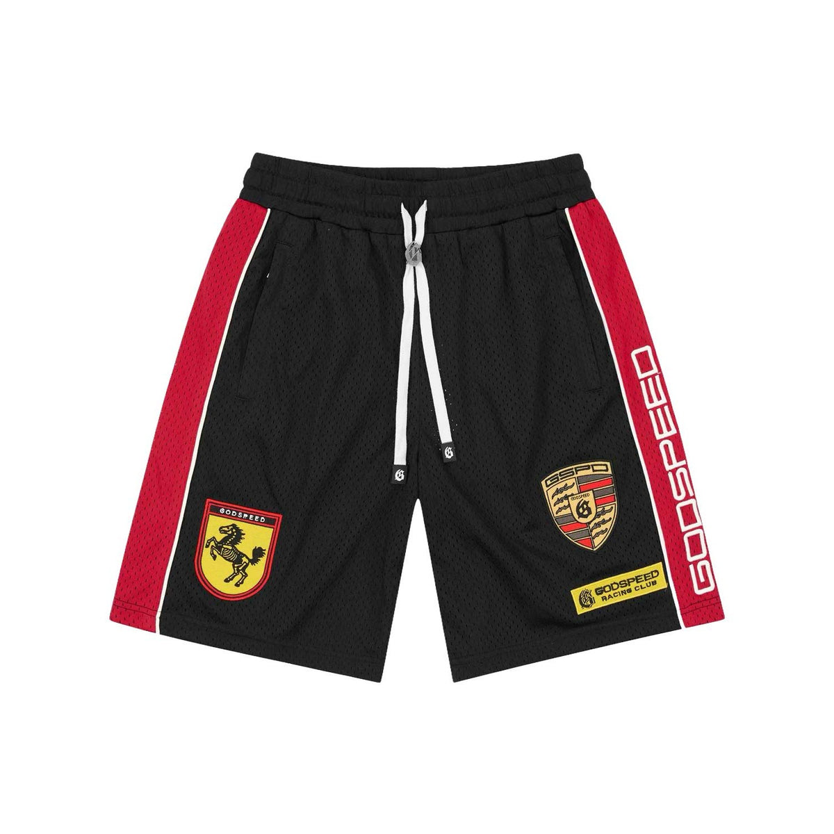 GODSPEED - GRC M.O. Mesh Shorts - Black/Red