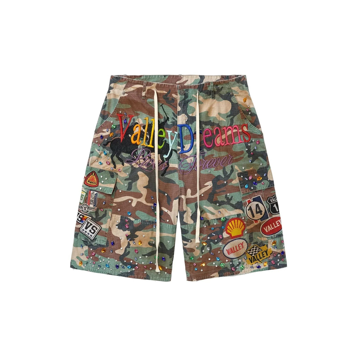 Vale Forever - DIY Camo Jorts - Green