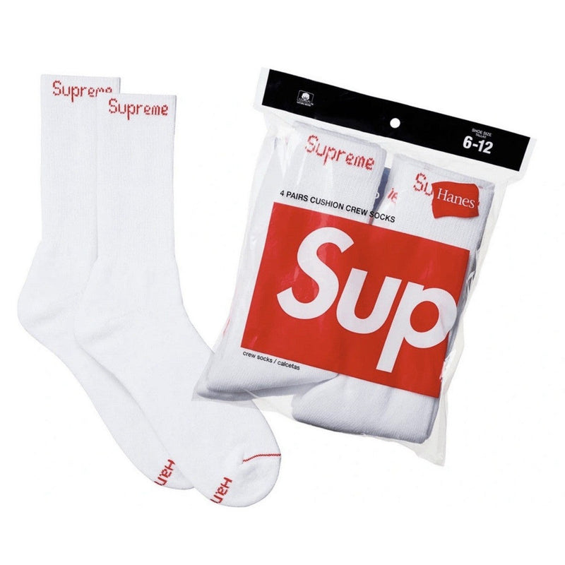 Supreme x Hanes - Socks - White