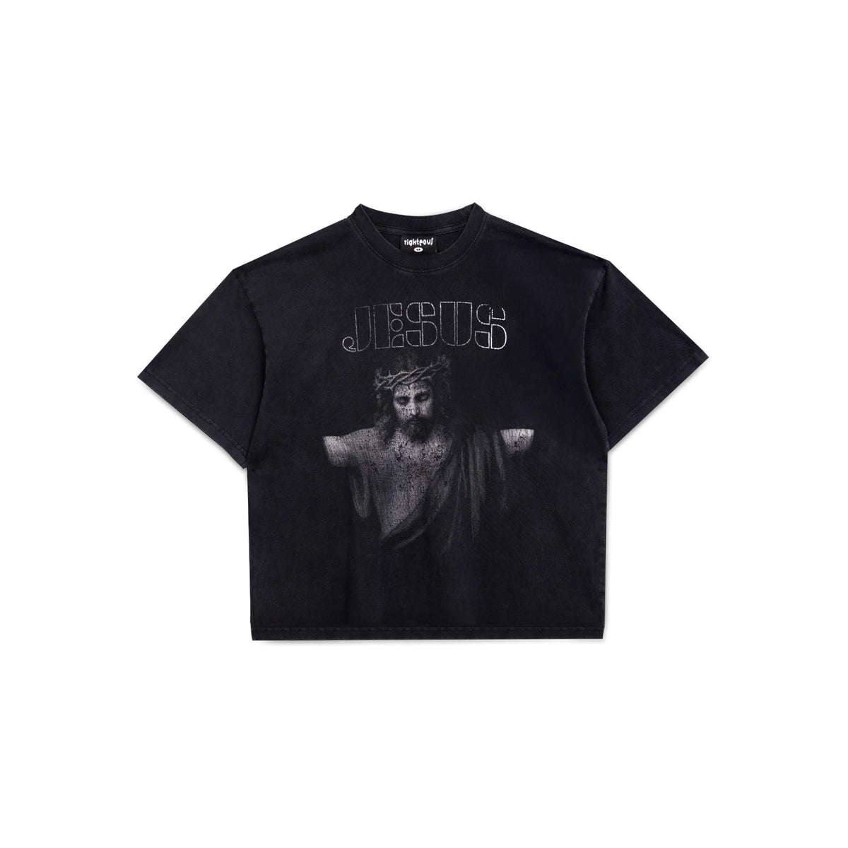 We Are Righteous - In His Image Tee - Washed Black