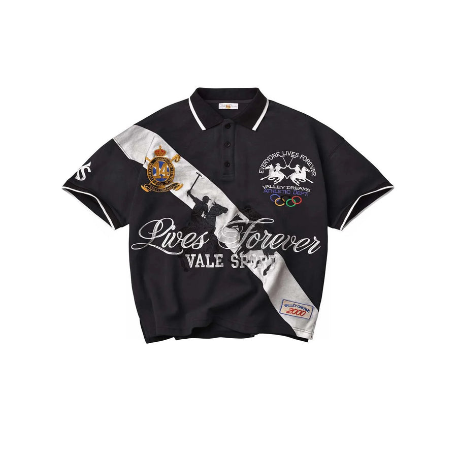 Vale Forever - Panda Polo Tee - Black