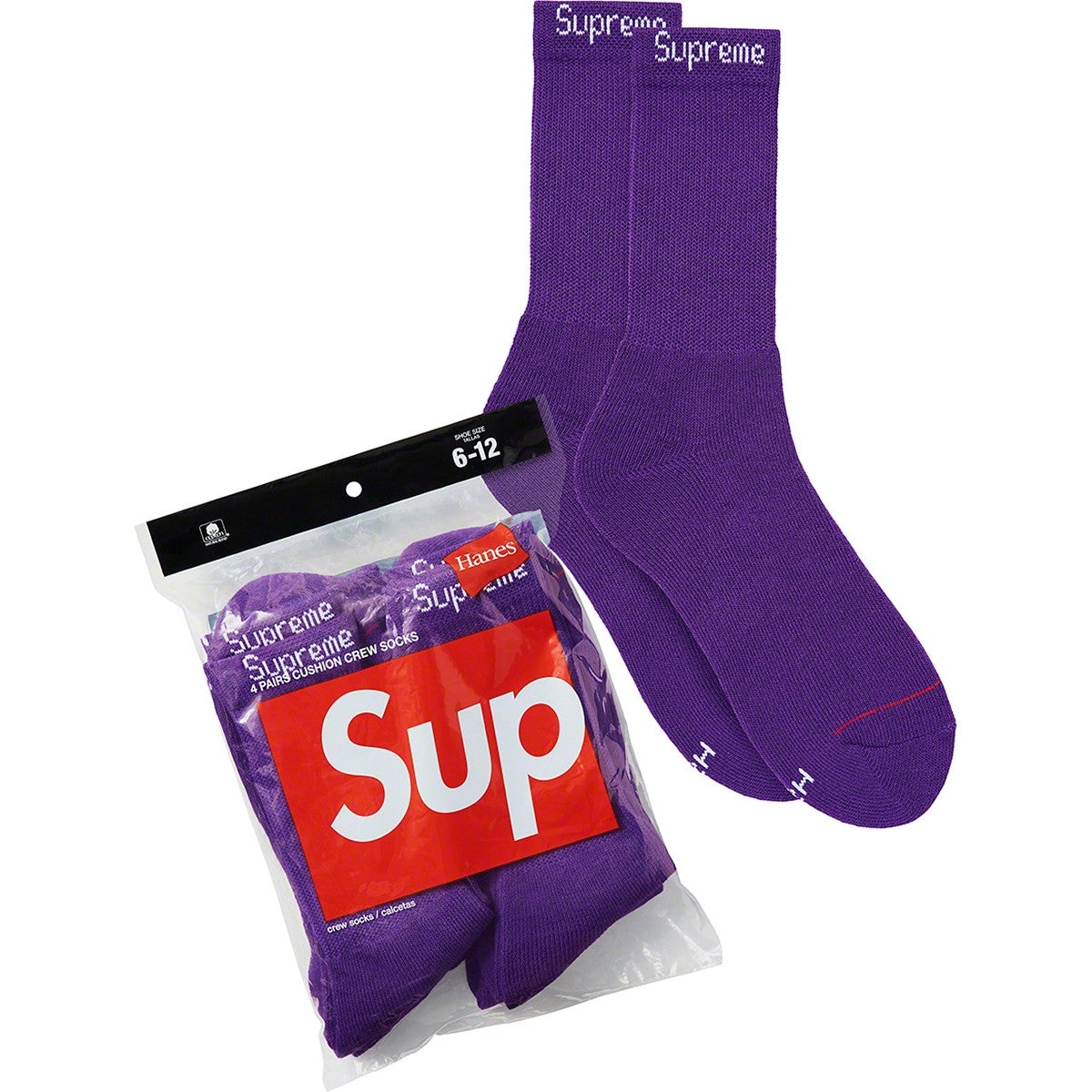 Supreme x Hanes - Socks - Purple