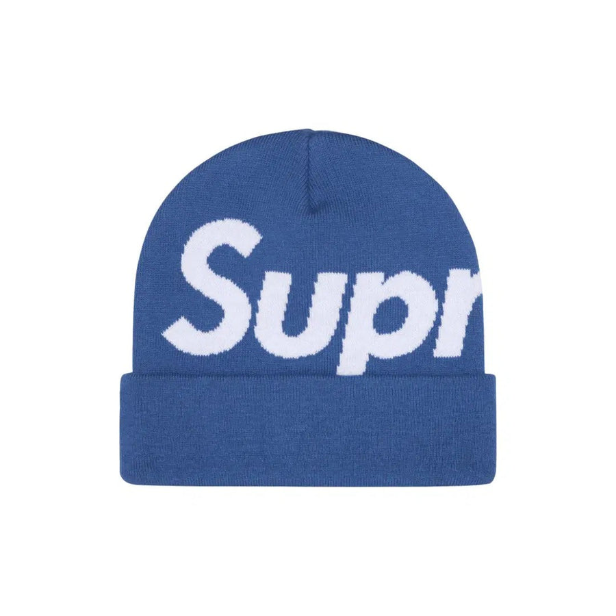 Supreme Big Logo Beanie (SS24) - Blue